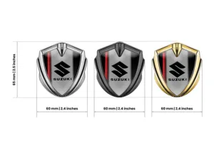 Suzuki Emblema Coche Insignia Minimal Esquema Universal Ajuste